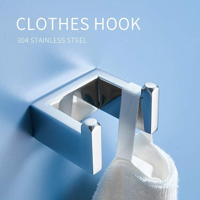 Fapully 4 Piece Bathroom Accessories Set Stainless Steel Wall Mounted,Chrome Polish Finished - ModernBath