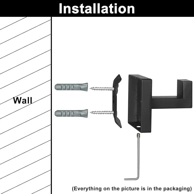 IBosins 2-Pack Towel Hooks Hand Towel Holder for Bathroom Wall Livingroom Bedroom Kitchen Closet Heavy Duty Stainless Steel Hook Hanger for Robe, Bath Towel, Coat (Square Matte Black) - ModernBath