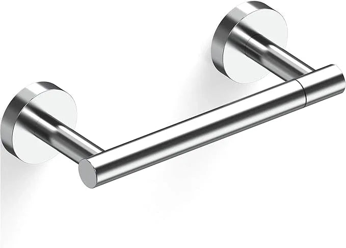 Polished Finish Toilet Paper Holder SUS304 Stainless Steel Double Post Pivoting Toilet Paper Roll Holder Wall Mounted Toilet Tissue Holder for Commercial Bathroom RV - ModernBath