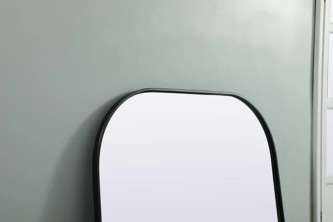 Illuminate, Metal Frame Arch Full Length Mirror 35X66 Inch in, Modern, Black - ModernBath