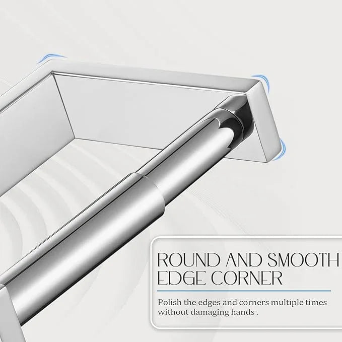 KOKOSIRI Toilet Paper Holder Spring Loaded Bathroom Toilet Roll Holder Wall Mount Stainless Steel Polished Chrome B2011CH - ModernBath