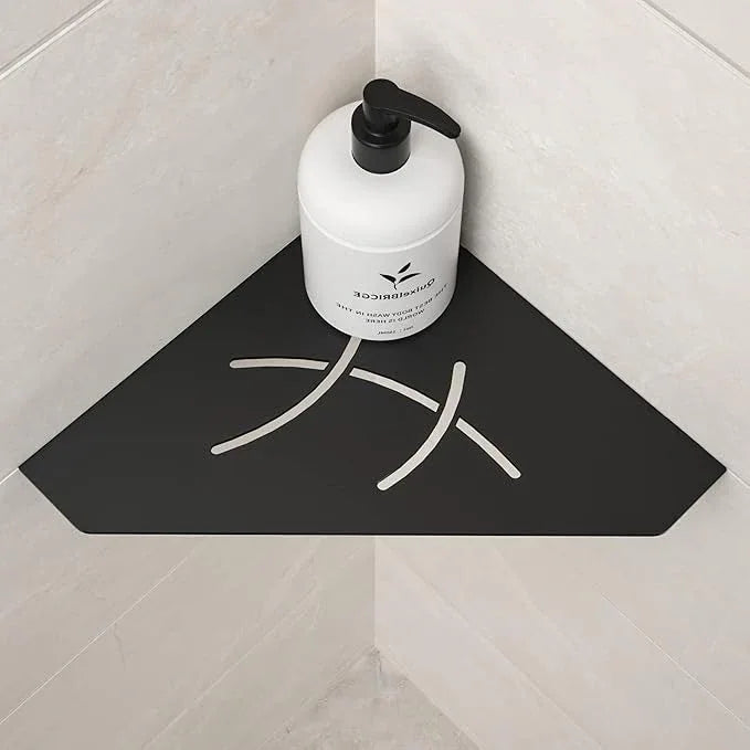 Corner Shower Shelf 10", Matte Black 304 Stainless Steel Pentagonal Corner Shelf Recessed Bathroom Storage Shampoo Holder Organizer Shelf 2 Pack - ModernBath