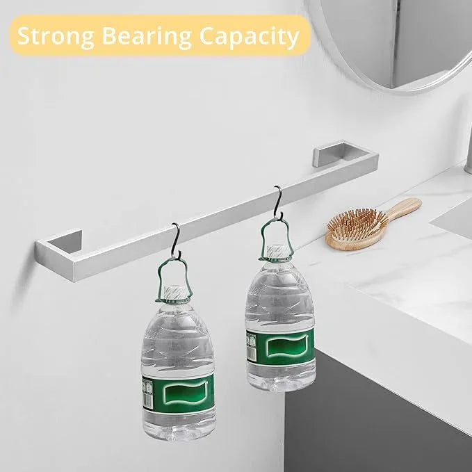 Fapully 23.6-Inch 6 Piece Bathroom Hardware Accessories Set Stainless Steel Wall Mounted Brushed Nickel Include Towel Bar,Hand Towel Holder,Toilet Paper Holder,Robe Towel Hook,Coat Hook,Towel bar Set - ModernBath
