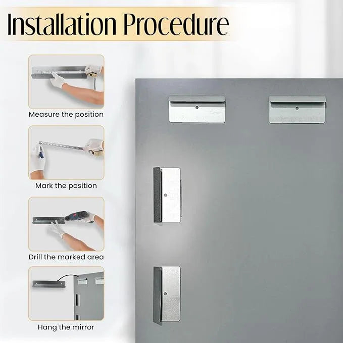 Duprima Rectangle Bevelled Frameless Mirror - Wall Mirror 30” x 40”, Shatterproof Modern Bathroom Mirror for Gym, Bathroom Vanity, Entryways with Bevelled Edge, Horizontally or Vertically - ModernBath