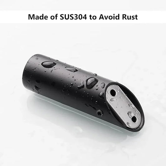 NINETREX Black Wall Hooks Matte Black Towel Hook Modern Robe Hooks SUS 304 Stainless Steel Heavy Duty Hook for Bathroom Entryway Bedroom Coat Key Mudroom Garage, Wall Mounted 6 Pack - ModernBath