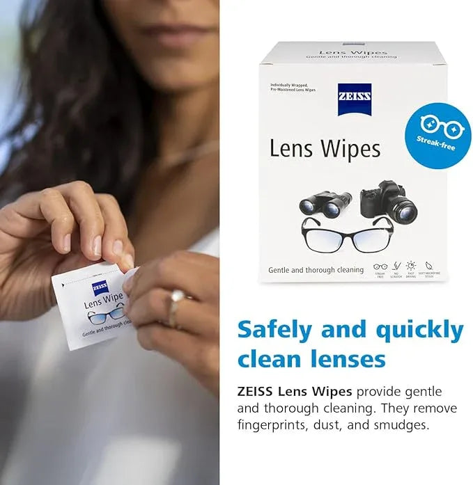 ZEISS Pre-Moistened Lens Cleaning Wipes, 200 Count - ModernBath
