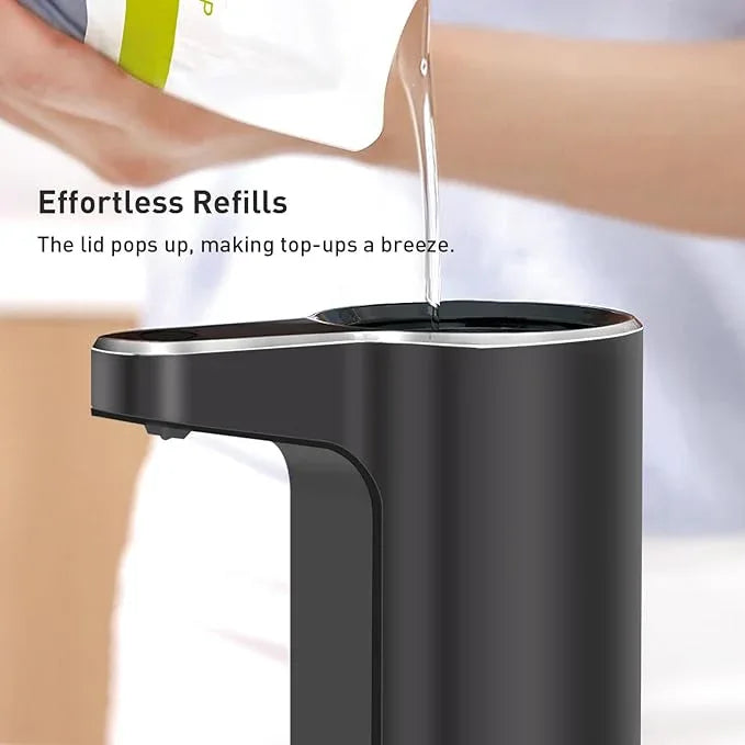 EKO Aroma Touchless Automatic Soap Dispenser for Bathroom and Kitchen, Liquid Hand Soap Dispenser, Water-Resistant and Rechargeable, 9 fl oz (Dark Grey) - ModernBath