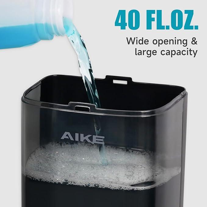 AIKE Wall Mount Liquid Soap Dispenser for Commercial Bathrooms,Offices,Restaurants 40 oz Large Capacity AK1007,Black - ModernBath