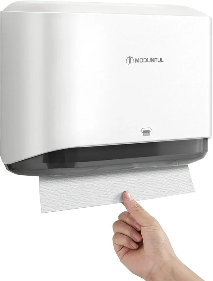 Paper Towel Dispenser, Paper Towel Holder Wall Mount, Bathroom Hand Paper Towels Dispensers, No-Hole Installation Multifold/Trifold/C Fold Paper Towel Dispenser - ModernBath