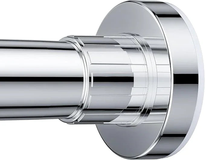 Ausemku Shower Curtain Rod 26-76 Inch Adjustable - 0.85 Inch Diameter Heavy Duty Spring Tension Rod, No Drill Stainless Steel Telescoping Rod, Anti Rust, Non Slip, Silver - ModernBath