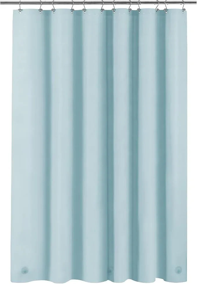Light Blue Shower Curtain Liner - Premium PEVA Shower Liner for Bathroom, BPA & PVC Free, No Chemical Smell, Lightweight Standard Size Bath Curtain with 3 Magnets, Metal Grommets - Light Blue - ModernBath
