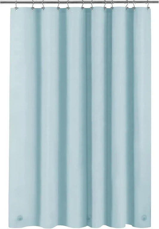 Light Blue Shower Curtain Liner - Premium PEVA Shower Liner for Bathroom, BPA & PVC Free, No Chemical Smell, Lightweight Standard Size Bath Curtain with 3 Magnets, Metal Grommets - Light Blue - ModernBath