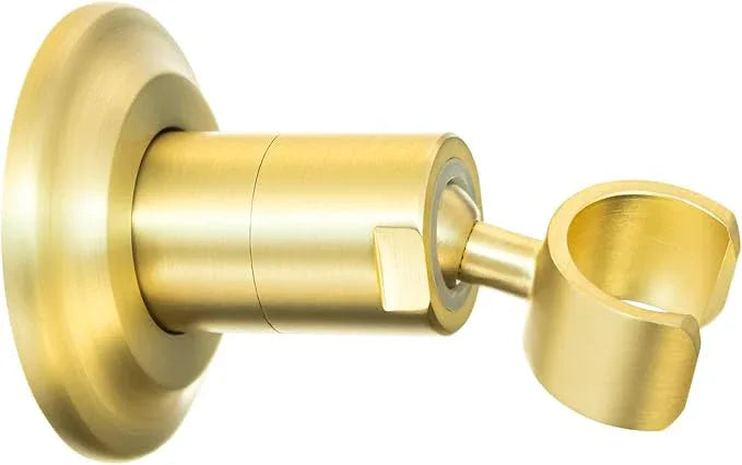 High Sierra® - Solid Metal Wall Mounted Holder for Handheld Shower Heads - Brushed Gold Finish - ModernBath
