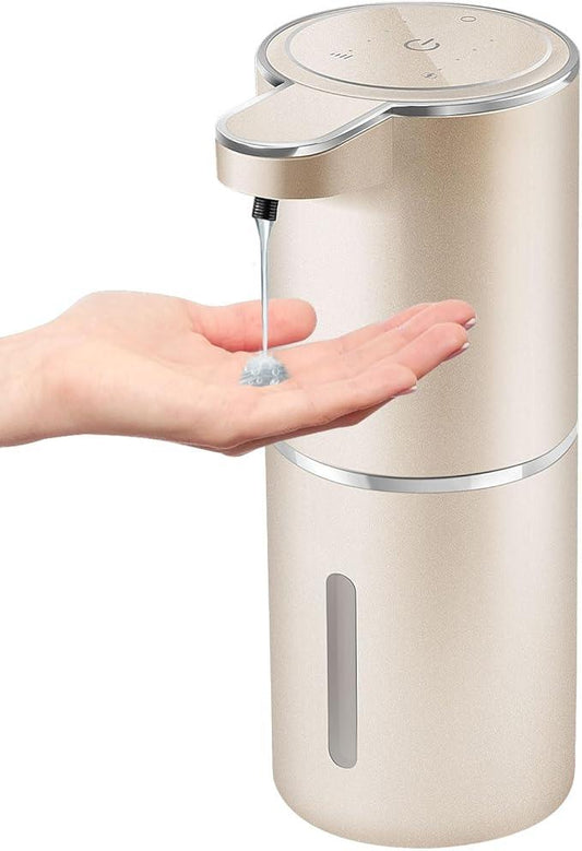 Gotofine Automatic Liquid Soap Dispenser,4-Level Adjustable, Wall Mount,USB Rechargeable,12.8oz/ 380ml,Touchless Hand & Dish Soap Dispenser for Bathroom, Kitchen,Hotel, Restaurant - ModernBath