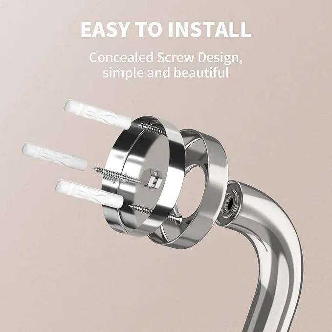 36 Inch Shower Grab Bar w/Anti Slip Rubber Grip, Munzong Stainless Steel Bathroom Grab Bar, Chrome Bathroom Balance Bar,Safety Handrail Support,Handicap Injury Elderly Senior Assist Bath Handle - ModernBath