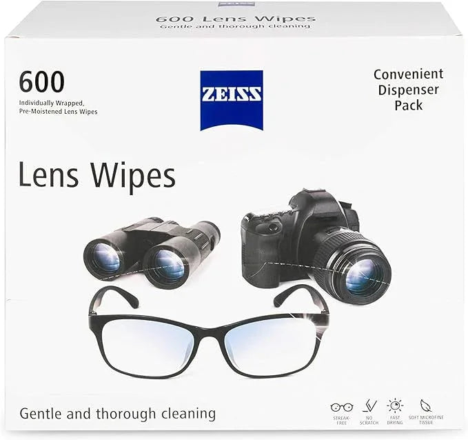 ZEISS Pre-Moistened Lens Cleaning Wipes, 600 Count - ModernBath
