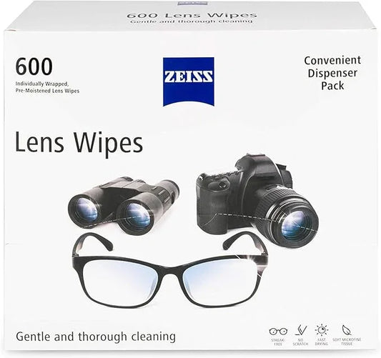 ZEISS Pre-Moistened Lens Cleaning Wipes, 600 Count - ModernBath