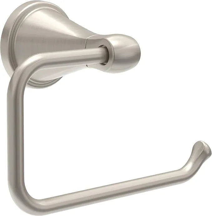 Delta Faucet Becker (1-Pack) Toilet Paper Holder, SpotShield Brushed Nickel, Wall Mounted Euro Hook Design BCK50-DN - ModernBath
