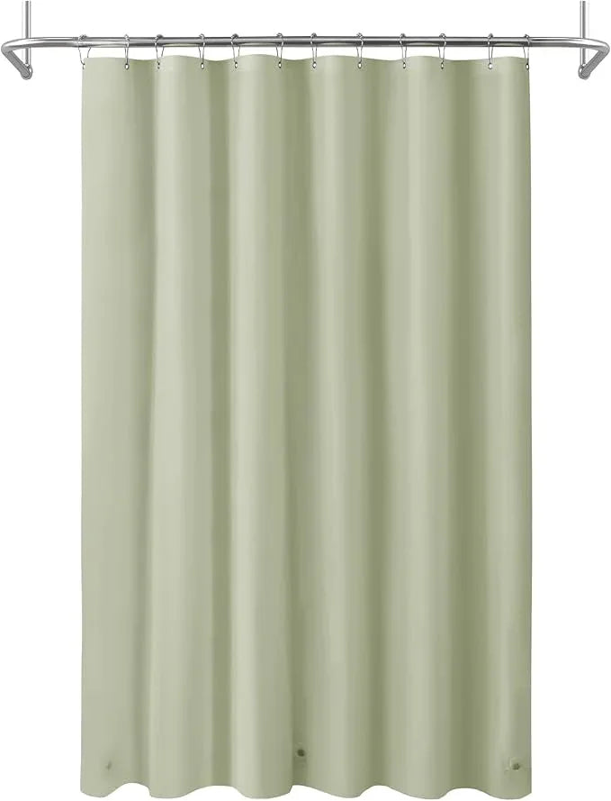 Mrs Awesome Sage Shower Curtain Liner with 3 Magnets, 72x72 Premium Flexible Sturdy Plastic Shower Curtain for Bathroom Lightweight & Waterproof, Desert Sage - ModernBath