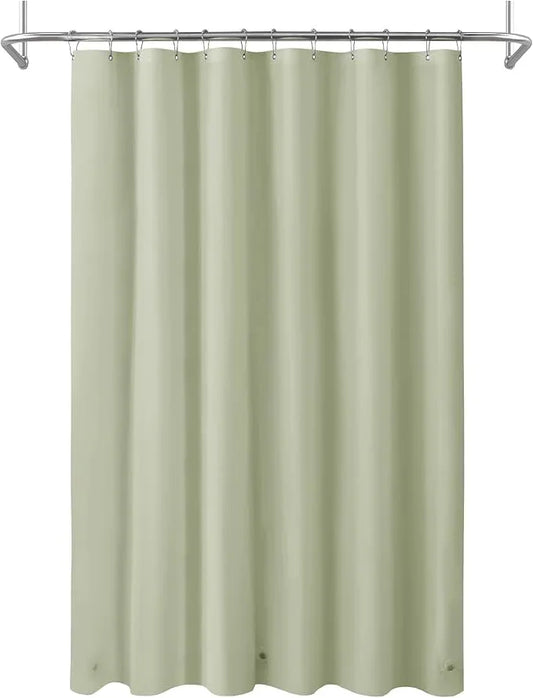 Mrs Awesome Sage Shower Curtain Liner with 3 Magnets, 72x72 Premium Flexible Sturdy Plastic Shower Curtain for Bathroom Lightweight & Waterproof, Desert Sage - ModernBath