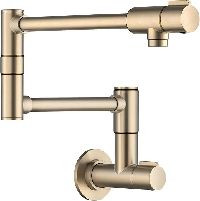 KRAUS Bolden Pot Filler Faucet with Retractable Arm, Wall Mount Kitchen Faucet, Pot Filler for Stove in Spot-Free Antique Champagne Bronze, KPF-5003SFACB - ModernBath