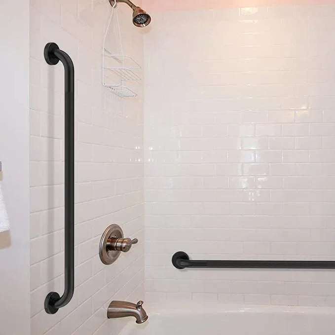 36 Inch Shower Grab Bar Oil Rubbed Black, Munzong Anti Slip Bathroom Grab Bar, Knurled Bathroom Balance Bar,Safety Hand Rail Support Handicap Elderly Injury Senior Assist Bath Handle - ModernBath