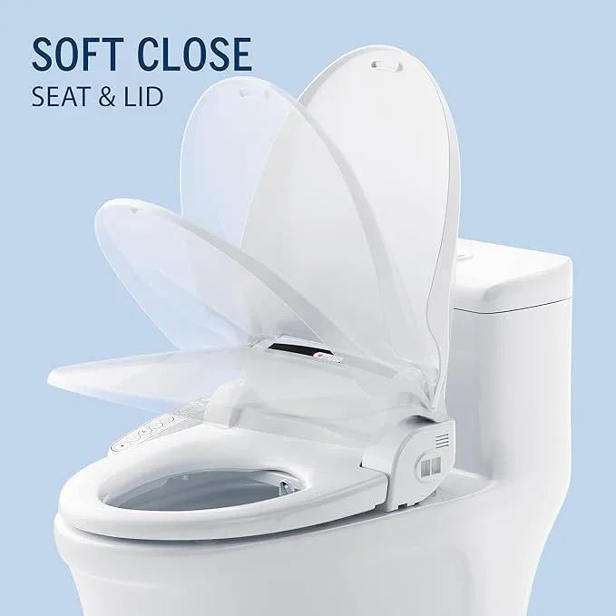 Lotus Bidet Seat ATS-909 Round with Enema Wash (Purestream) for constipation relief, Heated Seat, Multi Modes Wash, Air Dryer, Deodorizer, Easy DIY Installation, Made in Korea - ModernBath