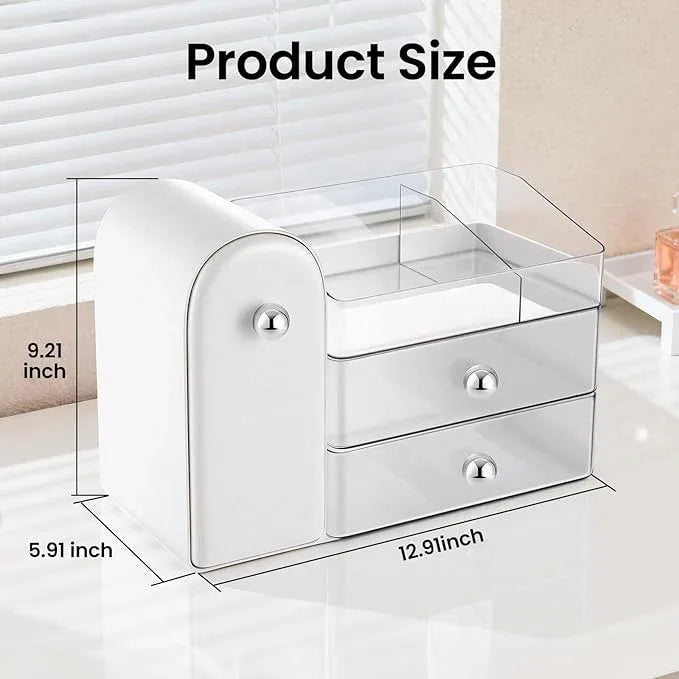 Makeup Organizer,Vanity Organizer with Makeup Brush Holder,Large Skincare Organizers and Bathroom Countertop Organizer,Storage Lipstick,Perfume,Nail Polish,Beauty,Hair Accessories,Gifts for Women - ModernBath