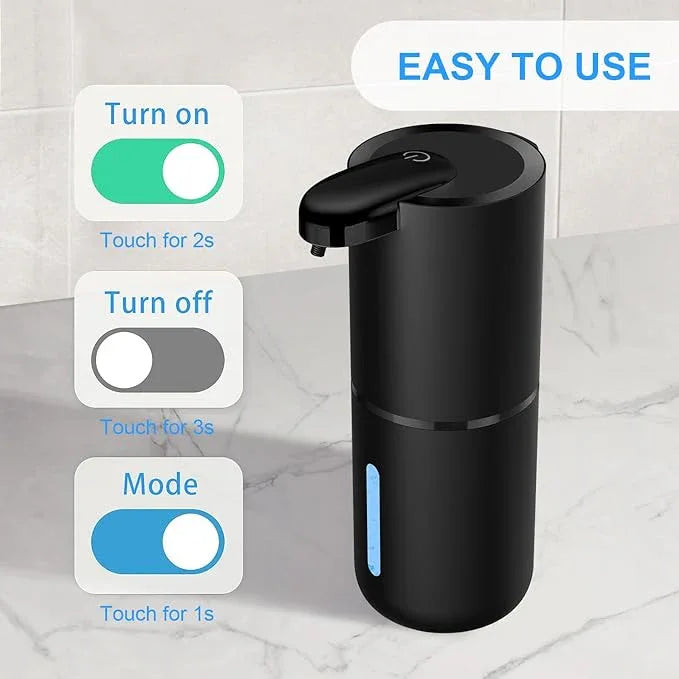 SYLFU Automatic Foaming Soap Dispenser, Touchless Hand Soap Dispenser Rechargeable, Dish Foaming Liquid Dispenser Electric for Bathroom Countertop, Kitchen and Commercial 12.85 oz/380mL - ModernBath