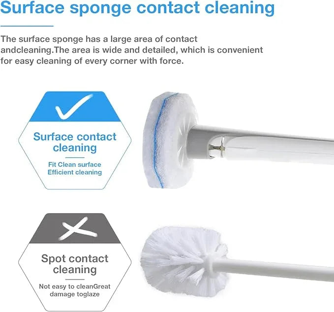 Ganliving 50 Count Toilet Brush Refills,Toilet Refill Pads,Disposable Toilet Brush Heads Compatible with Most Toilet Wand Refills for Home and Bathroom Cleaning - ModernBath