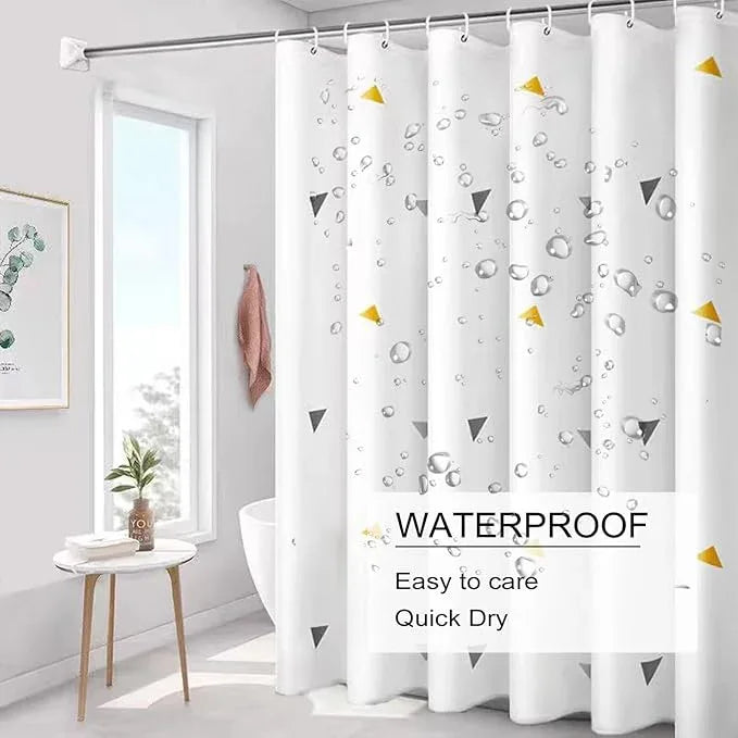 TIKABC Shower Curtain Liner, 4G PEVA Shower Liner, Plastic Waterproof Shower Curtains, 72x72 inch with Grommet Holes 3 Magnetic Weights - ModernBath