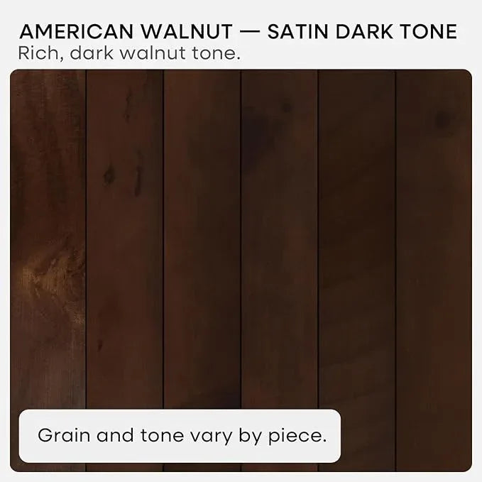 Homeforia Walnut 60 inch Floating Shelf, High End Solid Real Wood 60inch Long Floating Shelf for Wall, Dark Brown Wooden 60in Large Floating Shelves, Heavy Duty Bracket, 60 X 6.5 X 1.75 inch, Set of 3 - ModernBath