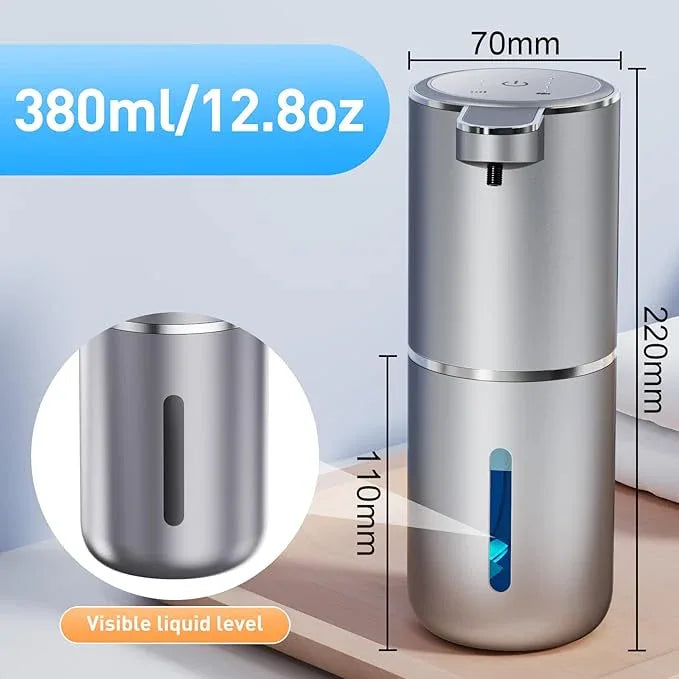 Fantictas Automatic Soap Dispenser Touchless Automatic Liquid Soap Dispenser 4 Adjustable 1500mAh Soap Dispensing Levels Wall Mount for Kitchen and Bathroom - ModernBath