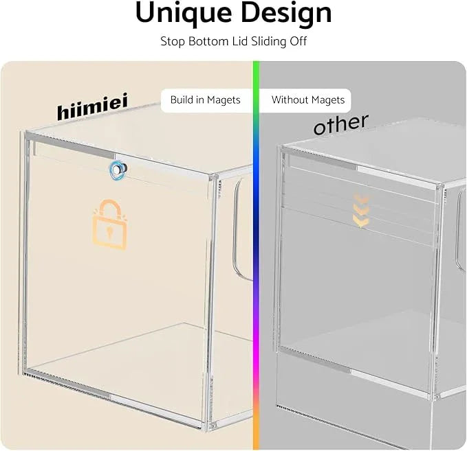 HIIMIEI Acrylic Tissue Box Cover 5.4x5.4x5.4'' Clear Tissue Holder Napkin Dispenser for Home Office Restaurant-Clear - ModernBath