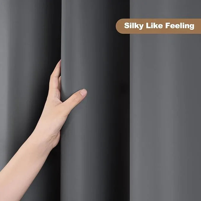 UFRIDAY Dark Grey Extra Long Shower Curtain Liner Premium PEVA 72 x84 inch,Heavy Duty Shower Curtain with 3 Weighted Magnets, Plastic Waterproof Grey Shower Curtains for Bathroom with 12 Hooks - ModernBath