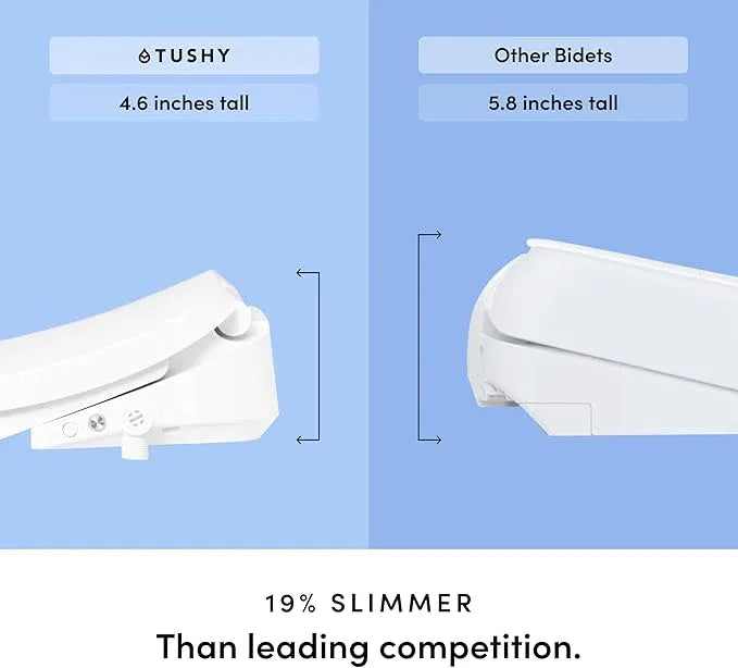 TUSHY Cloud+ Electronic Bidet Heated Toilet Seat | Intelligent Remote w/Personal Settings, Instant Warm Water, Heated Seat and Air Dryer, Automatic Deodorizer (Night Light & Soft Close), Elongated - ModernBath