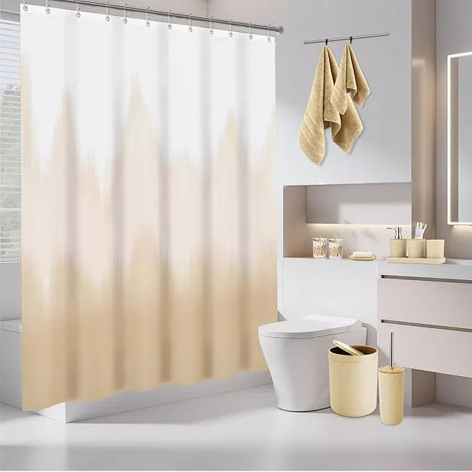 iMucci Bathroom Accessories Bathroom Sets with Shower Curtain, Bath Towel Set, Trash Can, Toilet Brush, Soap Dispenser, Bathroom Accessories Set Complete - ModernBath