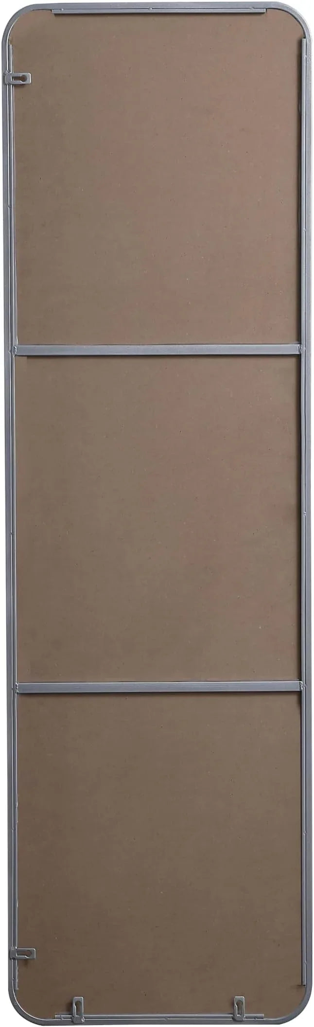 ARS Concepts Aura, Soft Corner Metal Rectangular Mirror 18X60 Inch in, Modern, Silver - ModernBath