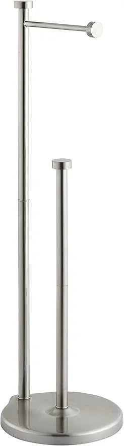 SunnyPoint Free Standing Bathroom Toilet Paper Holder Stand with Reserve, Reserve Area has Enough Space for Jumbo Roll - ModernBath