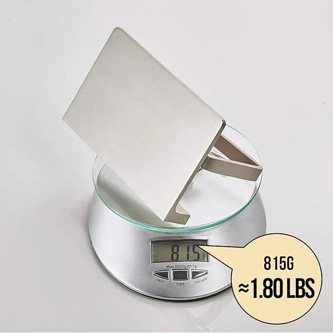 Toilet Roll Paper Holder Bathroom Solid Brass and Superior Hotel Style Wall Mount Tissue Roll Holder with Phone Shelf Brushed Nickel Finished - ModernBath