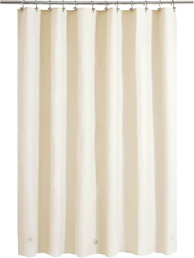 Barossa Design Beige Shower Curtain Liner - Premium PEVA, BPA & PVC Free, No Chemical Smell, Lightweight Standard Size Shower Curtain with 3 Magnets, Metal Grommets - Beige - ModernBath