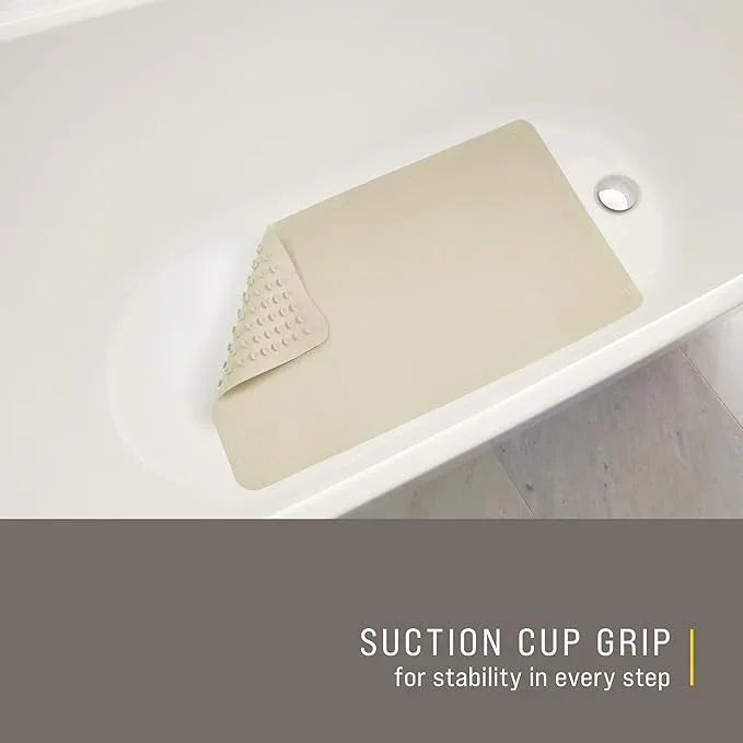 Rubbermaid Commercial Products Safti-Grip Bath Mat, Medium, White, Suction-Backed, Non-Slip for Commercial/Residential Use for Shower Stall/Bathtub/Bathroom - ModernBath