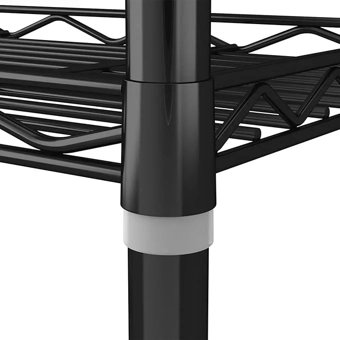 HOMEFORT 6-Tier Wire Shelving, 6 Shelves Unit Metal Storage Rack, Durable Organizer, Perfect for Pantry Closet Kitchen Laundry Organization (Black) - ModernBath
