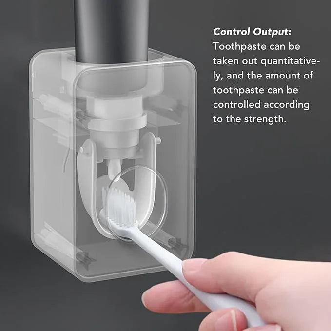 Toothpaste Dispenser, Wall Toothpaste Dispenser, Toothpaste Squeezer Mounted Automatic Toothpaste Squeezer Detachable Panel Easy Smart Bathroom Accessories for Home - ModernBath