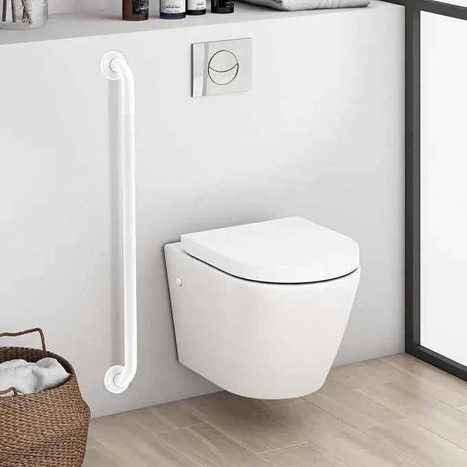 36 Inch Anti Slip Shower Grab Bar Oil Rubbed White, Munzong Bathroom Grab Bar, Knurled Bathroom Balance Bar,Safety Hand Rail Support Handicap Elderly Injury Senior Assist Bath Handle - ModernBath