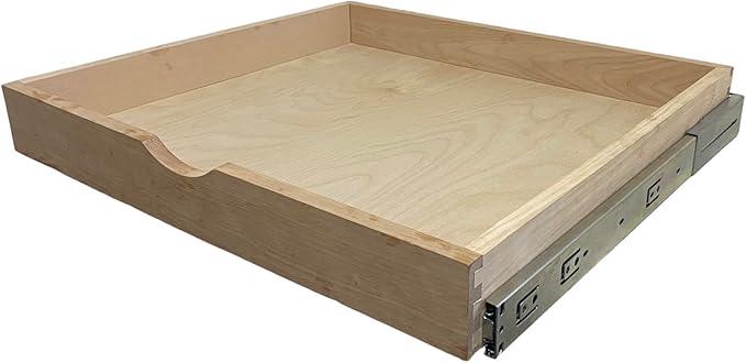 COUVER DIY Non-Assembled Birch Wood, Pull-Out Cabinet Organizers, Under Sink Organizers for Bathroom & Kitchen, Cabinet Slide-Out Organizers and Storage, Soft Closed Rail, 24 inch - ModernBath