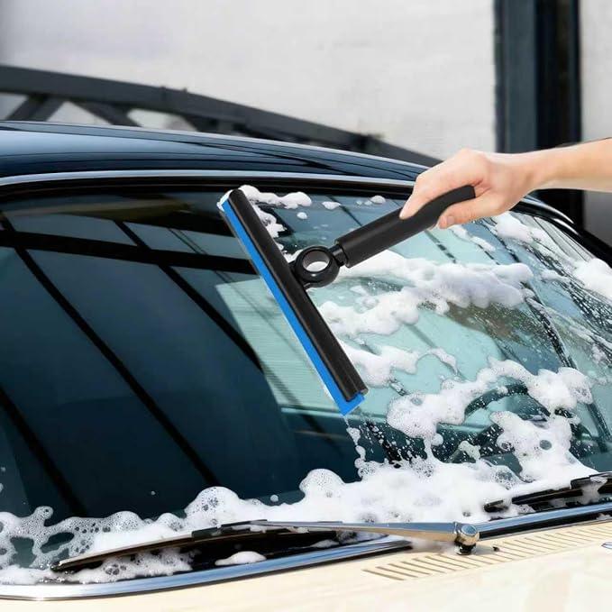 EHOMGUI Shower Squeegee for Glass Doors, Squeegee with Long Handle, Telescoping Squeegee for Shower, Extendable Window Cleaner Tool for Car Windows, Tile Walls, Sliding Door, Shower Glass Door - ModernBath
