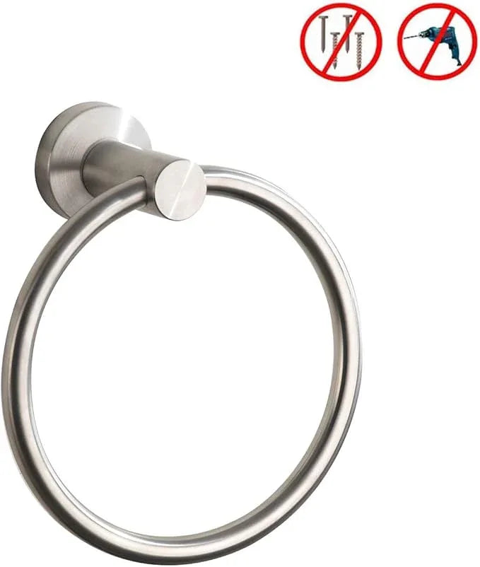 BGL Towel Ring Brushed Nickel, Bath Hand Towel Ring Stainless Steel Round Towel Holder for Bathroom - ModernBath