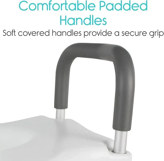 Vive Raised Toilet Seat - 5" Portable, Elevated Toilet Seat Riser & Extender - Elongated and Standard Fit Commode Lifter - Bathroom Safety Extender Assists Disabled, Elderly, Seniors, Handicapped - ModernBath