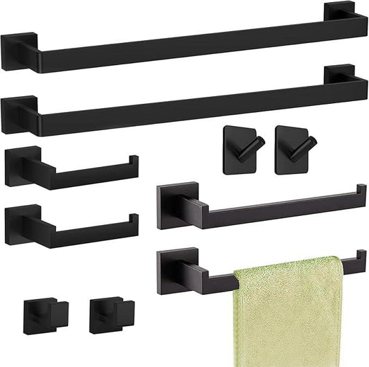 10sets Bathroom Towel rack-24inch Matte Black - ModernBath